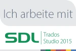 Ich arbeite mit SDL TRADOS Studio 2015. I work with SDL TRADOS Studio 2015. Trabajo con SDL TRADOS Studio 2015. Je travaille avec SDL TRADOS Studio 2015.